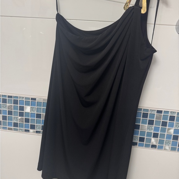 Michael Kors One Shoulder Black Dress - Picture 2 of 6